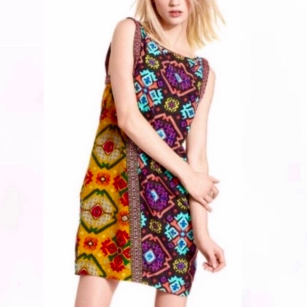 Rachel Roy Multi Color Embroidered Shift Dress - Picture 2 of 6